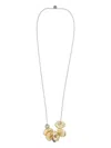Maria Calderara Textured-beads Necklace In Gold