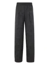 Maria Calderara Textured Trousers In Black