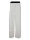 Maria Calderara Textured Trousers In White