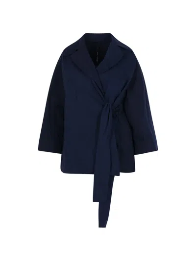 Maria Calderara Tie-fastening Jacket In Multi