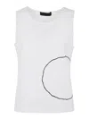 Maria Calderara Basic Top In White