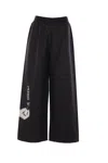 Maria Calderara Cotton Trousers In Black