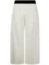 Maria Calderara Long Wide Pants In White