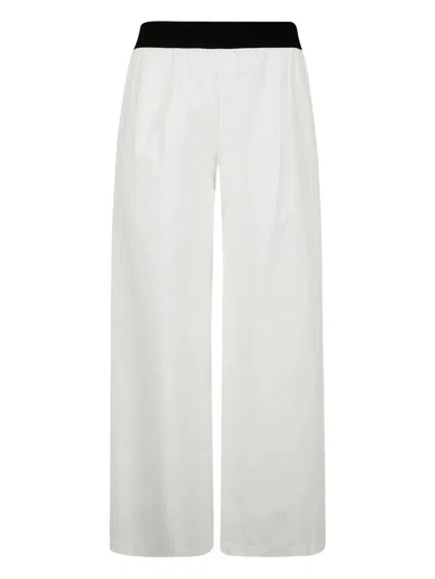 Maria Calderara Trousers In White