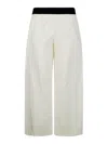 Maria Calderara Polyester Trousers In White