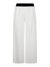 Maria Calderara Polyester Trousers In White