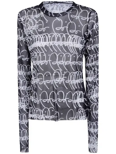 Maria Calderara Loose T-shirtgraphic Pattern Large Bi In Multi