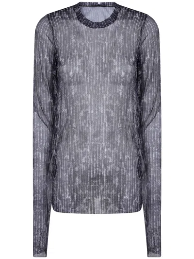 Maria Calderara Loose T-shirtgraphic Pattern Small Bi In Black