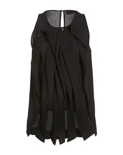 Maria Calderara Woman Top Black Size 3 Polyester