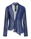 Maria Calderara Woman Suit Jacket Blue Size 4 Polyester In Blue