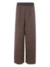Maria Calderara Wrinkled Trousers In Brown