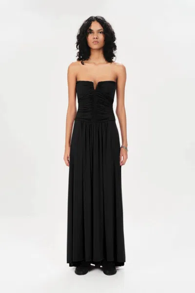 Maria Cher Alberti Laia Midi Dress In Black