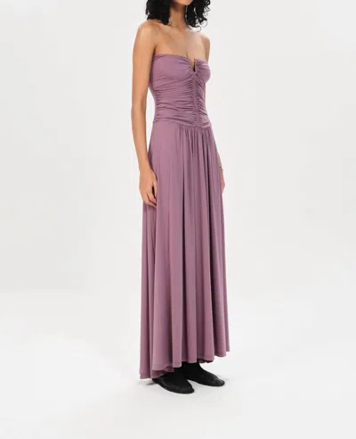Maria Cher Alberti Laia Midi Dress In Orchid In Pink