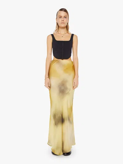 Maria Cher Alice Long Skirt Wild Curry In Yellow