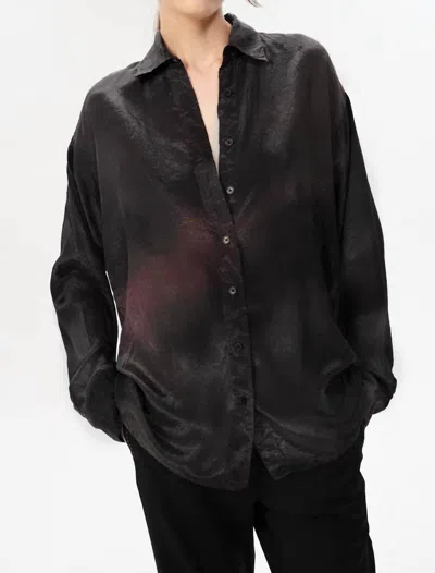 Maria Cher Atacalco Austin Shirt In Charcoal In Black