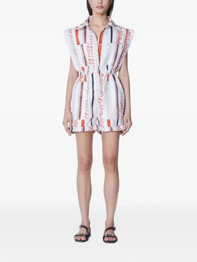 Maria Cher Benavidez Ursula Printed Playsuit In Multi