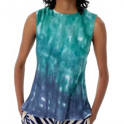 Maria Cher Carranza Karim Top In Green Hue In Multi