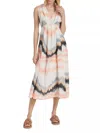 Maria Cher Carranza Maren Midi Dress In Pastel Hue In Multi