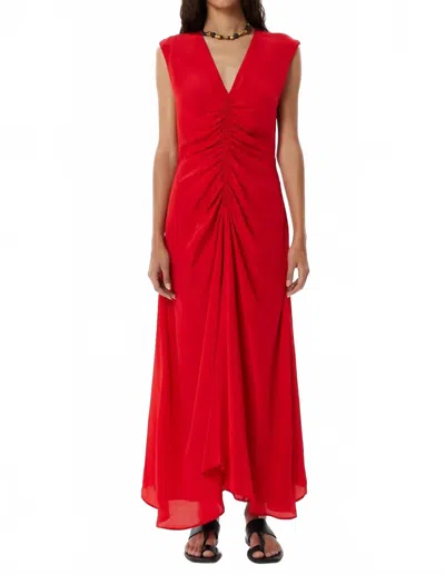 Maria Cher Cervino Tora Long Dress In Red