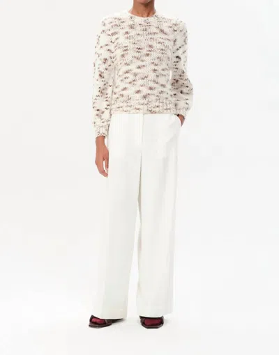 Maria Cher Charlone Bora Pullover Sweater In Off White