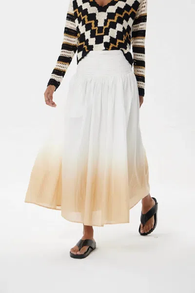 Maria Cher Corrientes Kristel Midi Skirt In Off-white