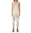 Maria Cher Esquel Iriel Jumpsuit In White Mix 150 In Multi
