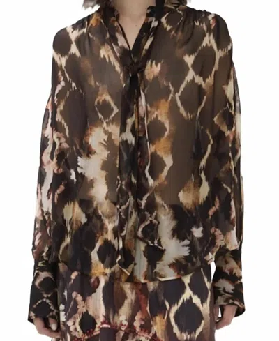 Maria Cher Fleetwood Fiona Top In Brown
