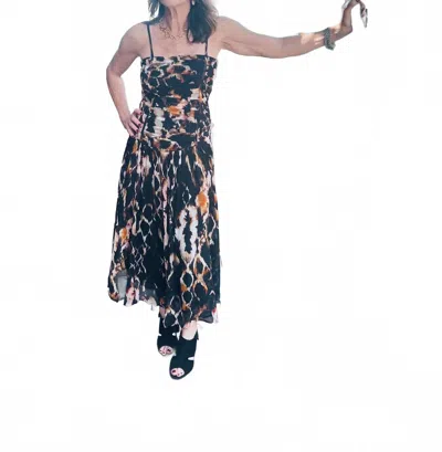 Maria Cher Fleetwood Jackie Dress In Brown Bloom In Multi