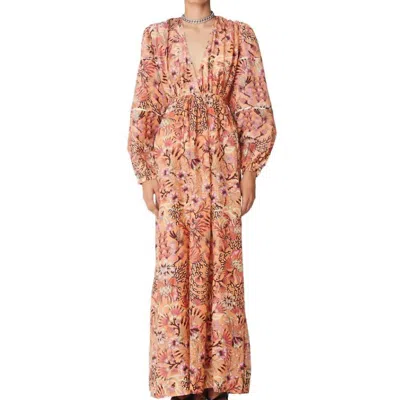 Maria Cher Humahuaca Zoel Maxi Dress In Mix 3 In Pink