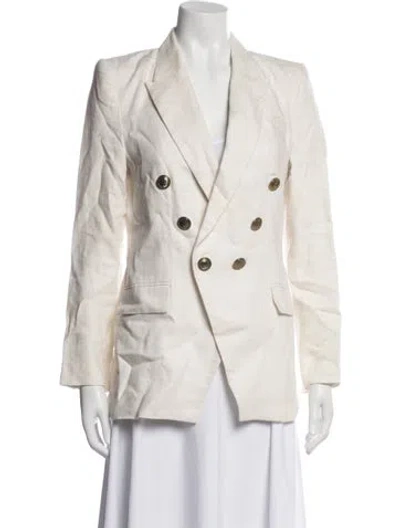 Pre-owned Maria Cher Linen Blazer In Neutral