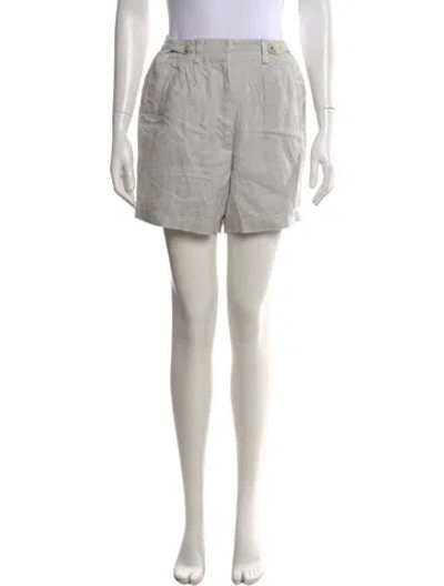 Pre-owned Maria Cher Linen Mini Shorts In Gray