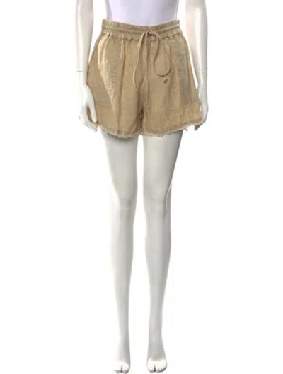 Pre-owned Maria Cher Linen Mini Shorts In Neutral