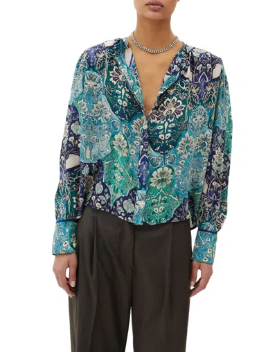 Maria Cher Lugo Mia Shirt In Mix 2 Blue In Multi