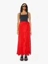 MARIA CHER LUNA WRAP SKIRT IN RED - SIZE X-LARGE