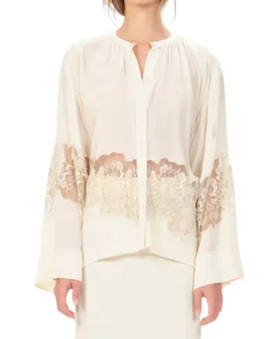 Maria Cher Meliado Remy Blouse In Ecru In White
