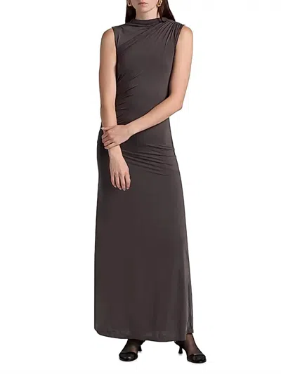 Maria Cher Mick Malu Long Dress In Grey In Gray