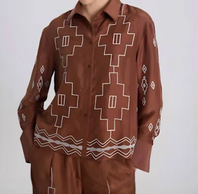 Maria Cher Mile Hile Stella Shirt In Brown