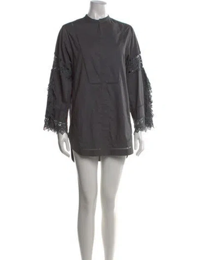 Pre-owned Maria Cher Mini Dress In Gray