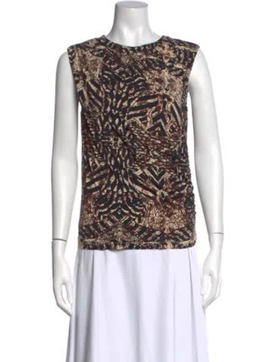 Pre-owned Maria Cher Nylon Patterned Top In Multi