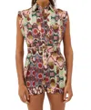 MARIA CHER OLITE URSULA ROMPER IN PINK PRINT