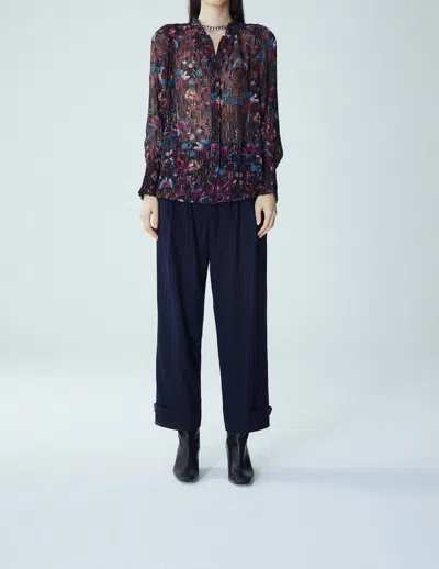 Maria Cher Palermo Julieta Blouse In Ocean Blue