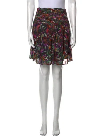 Pre-owned Maria Cher Printed Knee-length Skirt W/ Tags In Blue