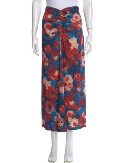 Pre-owned Maria Cher Printed Midi Length Skirt In Multi