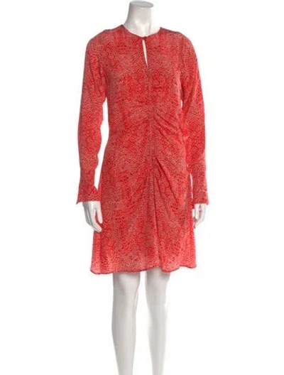 Pre-owned Maria Cher Printed Mini Dress In Red