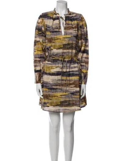 Pre-owned Maria Cher Printed Mini Dress W/ Tags In Multi