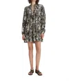 Maria Cher Quilaquina Lupe Short Dress In Silver Sand In Multi