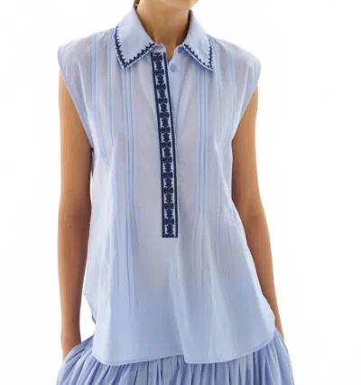 Maria Cher Roca Eden Top In Blue Lavender
