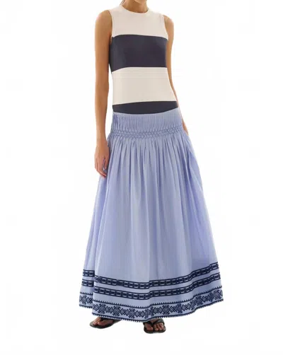 Maria Cher Roca Rocio Midi Skirt In Blue Lavender