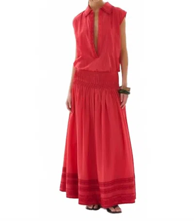 Maria Cher Roca Rocio Midi Skirt In Red