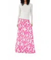 Maria Cher Sant Rita Trudy Long Skirt In Ethnic Fuchsia In Multi